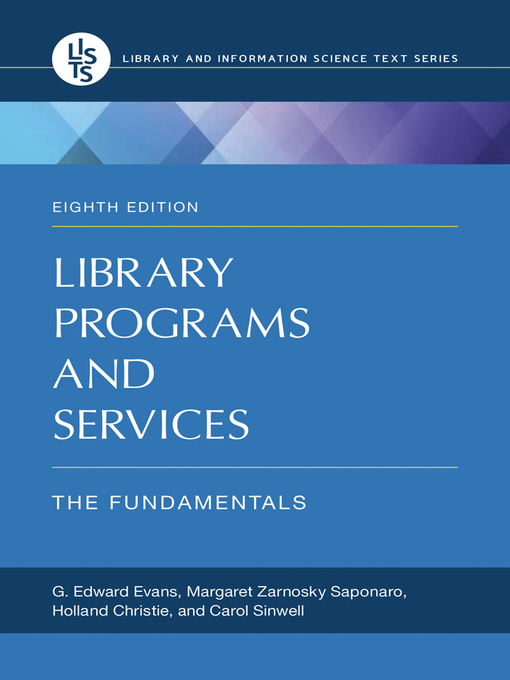 Title details for Library Programs and Services by G. Edward Evans - Available